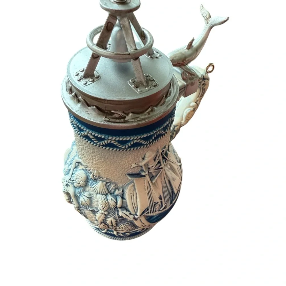 Hallmark Keepsake Christmas Ornament 2020 Beer Stein Ship, Mermaid and Dolphin